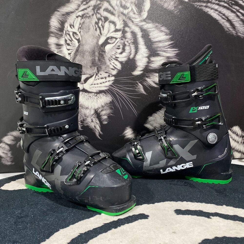 Lange LX 100 Ski Boot Unisex 29.5 336mm Black Alpine Downhill Skiing Mountain